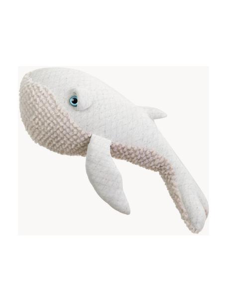 Cojín peluche artesanal Whale, Blanco, An 56 x Al 25 cm