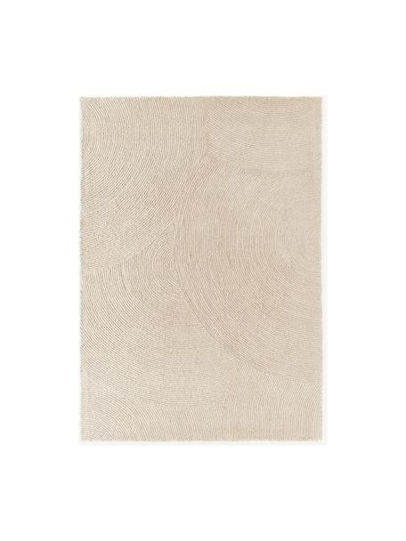 Ručně všívaný koberec s nízkým vlasem vyrobený z recyklovaných materiálů Eleni, Béžová, Š 160 cm, D 230 cm (velikost M)