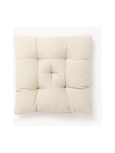 Cojines para asiento de exterior Oline, 2 uds., Funda: 100% olefina, Beige claro, An 40 x L 40 cm