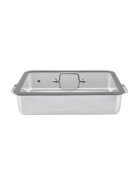 Nerezový pekáč s vrchnákom Premium, Odtiene striebornej, sivá, D 36 x Š 25 cm