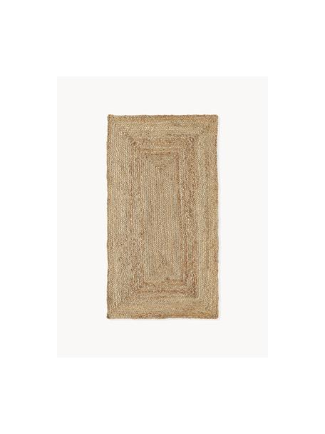 Tapis en jute fait main Sharmila, 100 % jute, Brun, larg. 80 x long. 150 cm (taille XS)