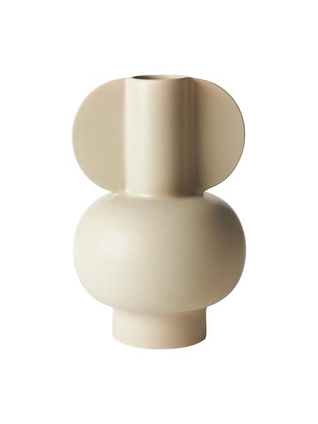Design-Vase Caria, Steingut, Beige, Ø 26 x H 40 cm