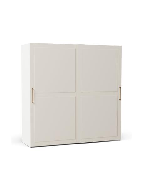 Armoire modulaire à portes coulissantes Charlotte, largeur 200 cm, plusieurs variantes, Beige, Basic Interior, hauteur 200 cm