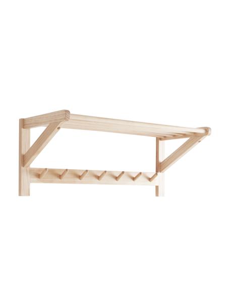Wieszak ścienny z drewna sosnowego Cole, Drewno sosnowe z certyfikatem FSC, Drewno sosnowe, S 75 x W 32 cm