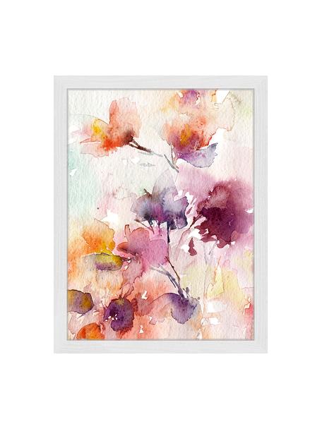 Oprawiony druk cyfrowy Abstract Flowers, Wielobarwny, S 33 x W 43 cm