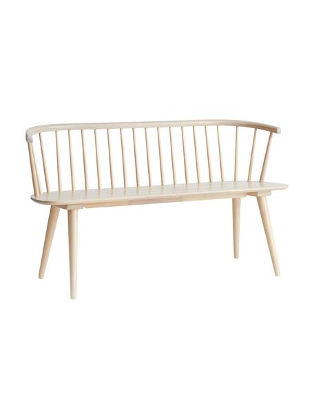 Banco de madera de caucho Jolina, Madera de caucho maciza, Madera de caucho, An 134 x Al 76 cm