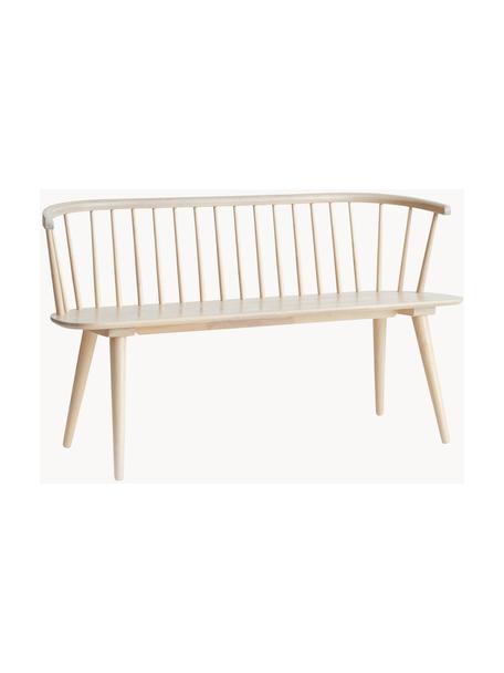 Banco de madera de caucho Jolina, Madera de caucho maciza, Madera de caucho, An 134 x Al 76 cm