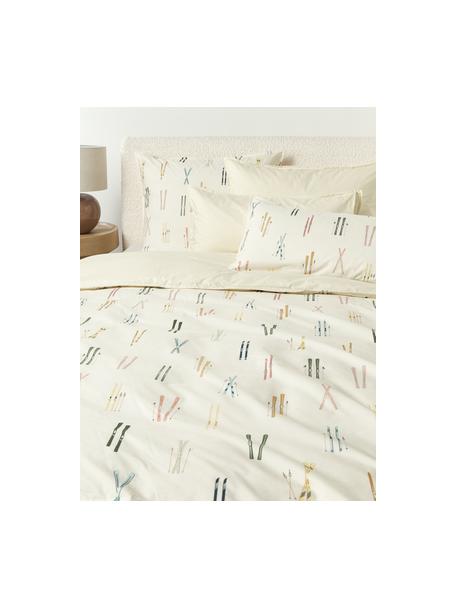 Housse de couette hivernale en percale de coton Aspen, Multicolore, larg. 140 x long. 200 cm