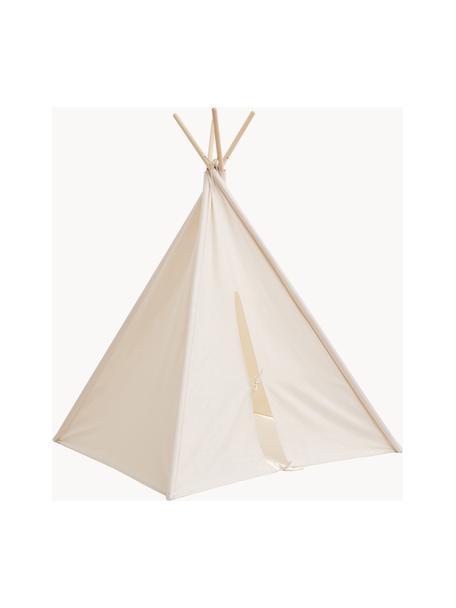 Detské típí z organickej bavlny Tent, Lomená biela, Š 110 x V 160 cm