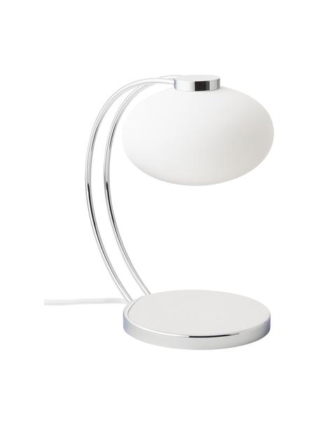 Malá stolní lampa Fay, Odstíny chromu, Š 15 cm, V 25 cm