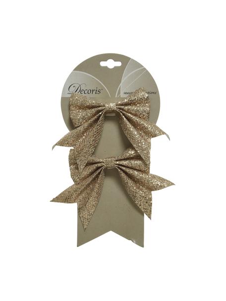 Lazo decorativos Glamour, Plástico, Dorado, An 19 x Al 14 cm