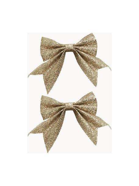Ruban décoratif Glamour, Plastique, Couleur dorée, larg. 19 x haut. 14 cm