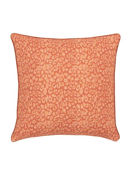 Funda de cojín de algodón ecológico Claude, 100% algodón ecológico con certificado GOTS, Naranja, An 45 x L 45 cm