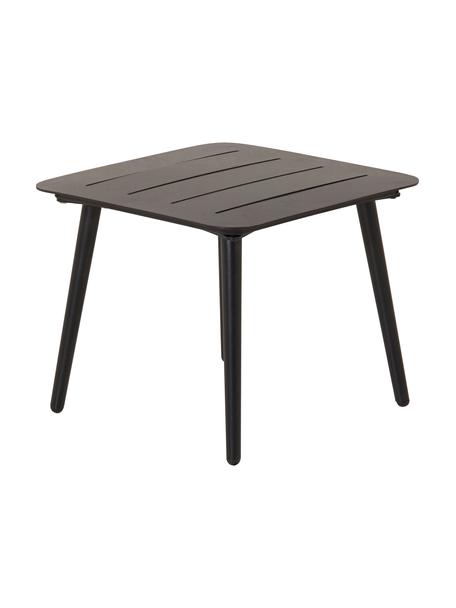 Outdoor bijzettafel Lina in zwart, Gelakt metaal, Zwart, B 40 x D 40 cm