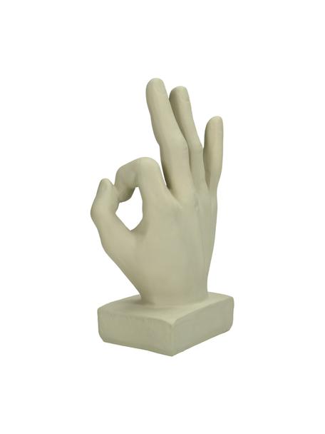 Dekorácia Hand, Polymérová živica, Béžová, Š 8 x V 18 cm