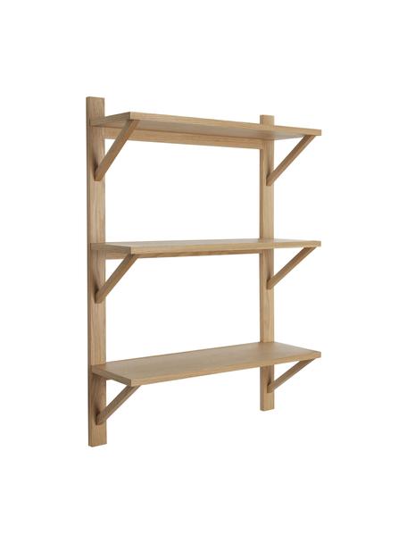 Étagère murale en bois de chêne Triarch, 100 % bois de chêne, certifié FSC, Bois de chêne, larg. 70 x haut. 100 cm