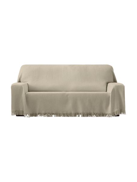Wielofunkcyjna narzuta na sofę Amazons, 80% bawełna, 20% inne włókna, Szarozielony, S 180 x D 260 cm
