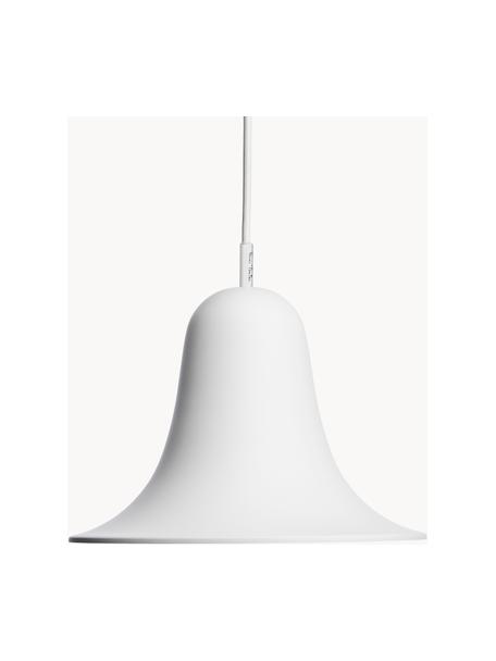 Lampada a sospensione piccola Pantop, design Verner Panton, Paralume: metallo rivestito, Bianco opaco, Ø 23 x Alt. 17 cm