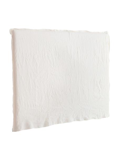 Linnen hoofdeinde Palma in wit, Bekleding: 100 % linnen, Geweven stof wit, B 160 cm x H 122 cm