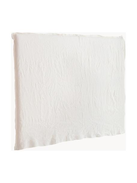 Linnen hoofdbord Palma, Bekleding: 100 % linnen, Geweven stof wit, B 160 cm x H 122 cm