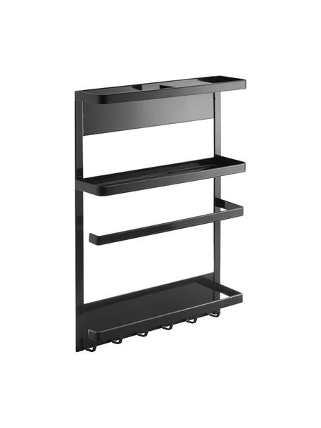 Magnetisch zijplank Tower, Gecoat staal, Zwart, B 25 x H 34 cm