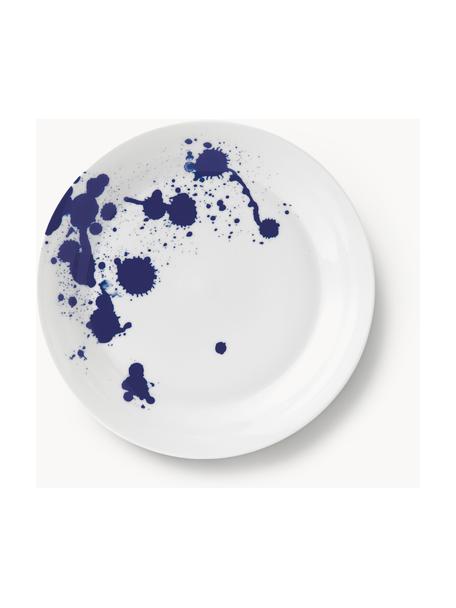 Mělký talíř z porcelánu Pacific Blue, Porcelán, Abstraktní, Ø 29 cm