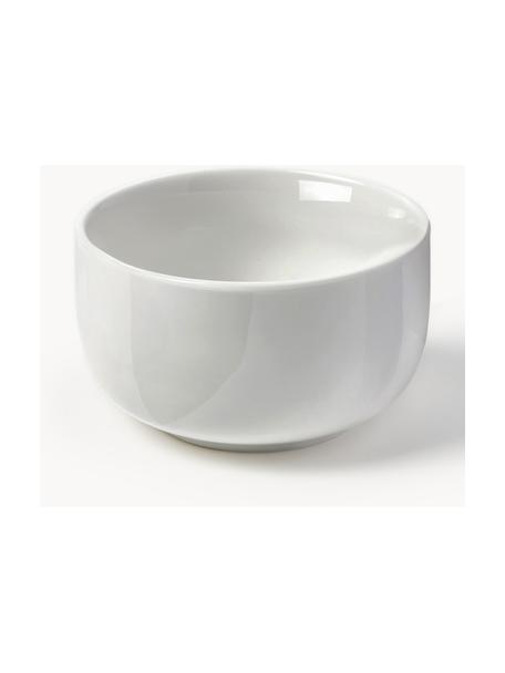 Ciotole per salse in porcellana Nessa 3 pz, Porcellana a pasta dura di alta qualità, Bianco latte lucido, Ø 11 x Alt. 6 cm