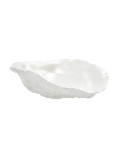 Ciotola immersione a forma di conchiglia in porcellana Kelia 2 pz, Porcellana (dolomite), Bianco perla, Larg. 13 x Alt. 4 cm