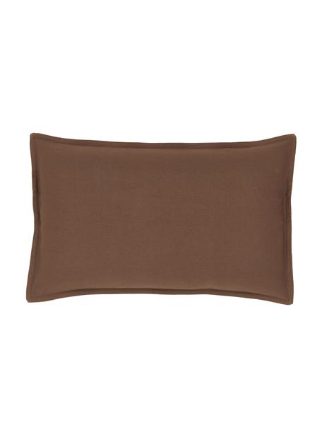 Poszewka na poduszkę z bawełny  Mads, 100% bawełna, Brązowy, S 30 x D 50 cm
