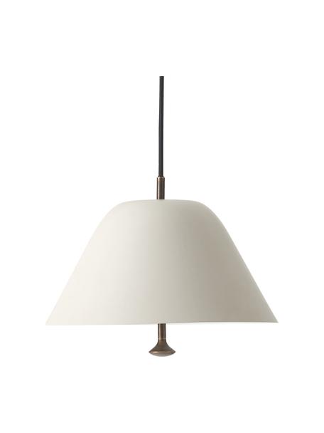 Lampada a sospensione Levitate, Paralume: metallo, rivestito, Decorazione: metallo, spazzolato, Grigio chiaro, Ø 28 x Alt. 22 cm
