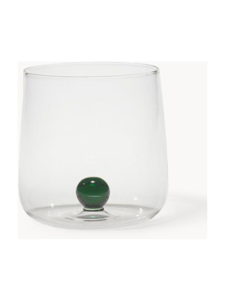 Bicchieri acqua fatti a mano in vetro soffiato Bilia 6 pz, Vetro borosilicato, soffiato a bocca.

Scopri la versatilità del vetro borosilicato per la tua casa! Il vetro borosilicato è un materiale di alta qualità, affidabile e robusto. È caratterizzato da un'eccezionale resistenza al calore ed è quindi ideale per il vostro tè o caffè caldo. Rispetto al vetro tradizionale, il vetro borosilicato è più resistente alle rotture e alle incrinature, il che lo rende un compagno sicuro per la tua casa., Trasparente, verde scuro, Ø 9 x Alt. 9 cm, 440 ml