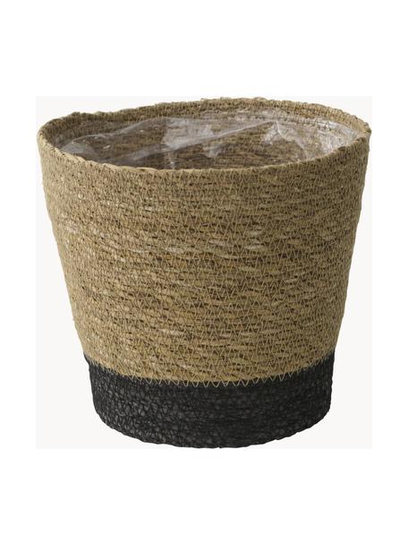 Bloempot Talp van zeewier, Zeewier, Beige, zwart, Ø 21 x H 20 cm