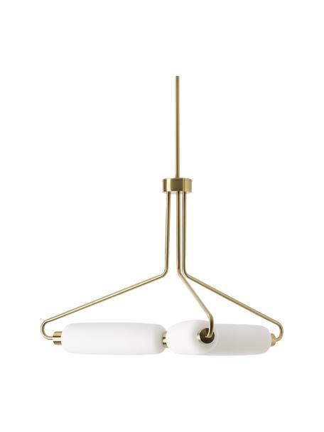 Lampa wisząca LED Tate, Odcienie złotego, biały, Ø 82 x W 83 cm