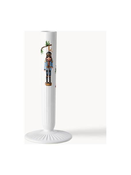 Candelabro fatto a mano Hammershøi, Gres, Bianco, multicolore, Ø 10 x Alt. 20 cm