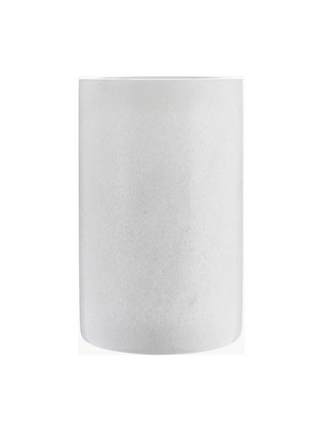 Cooler z marmuru Charlie, Marmur, Biały, marmurowy, Ø 12 x W 19 cm
