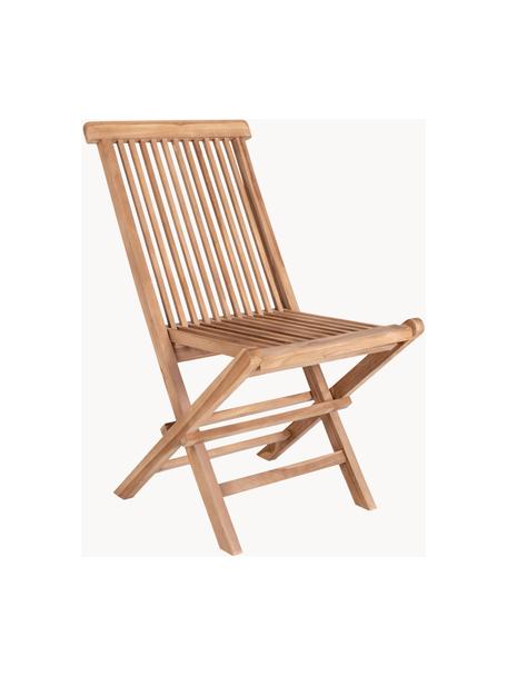 Skládací zahradní židle z teakového dřeva Toledo, 2 ks, Teakové dřevo, Teakové dřevo, Š 46 cm, H 62 cm