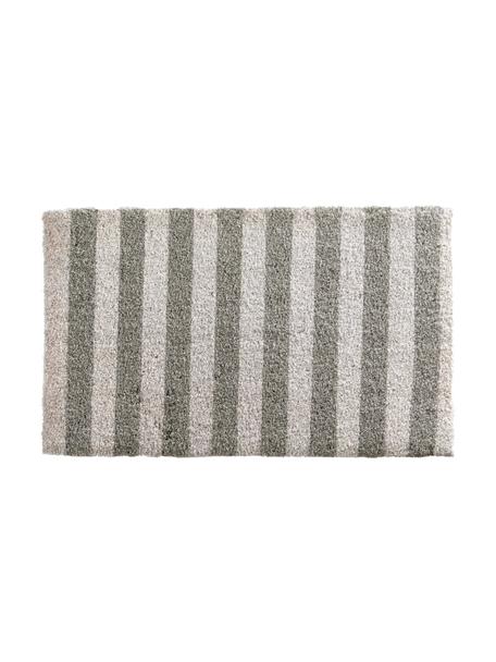 Rohožka Grey Stripes, Sivá, biela, Š 45 x D 75 cm