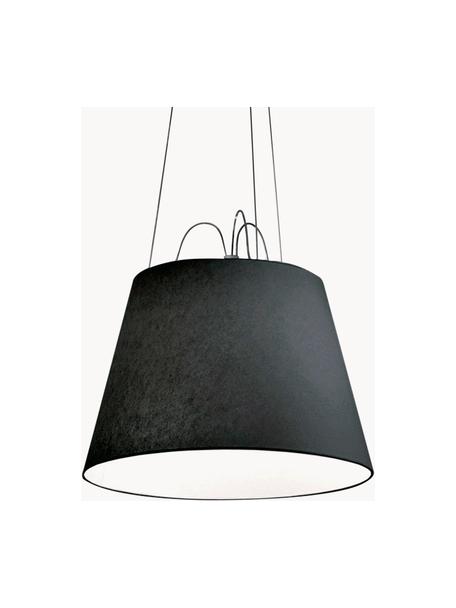 Pendelleuchte Tolomeo Mega, Lampenschirm: Textilgewebe, Baldachin: Aluminium, beschichtet, Schwarz, Ø 42 x H 29 cm