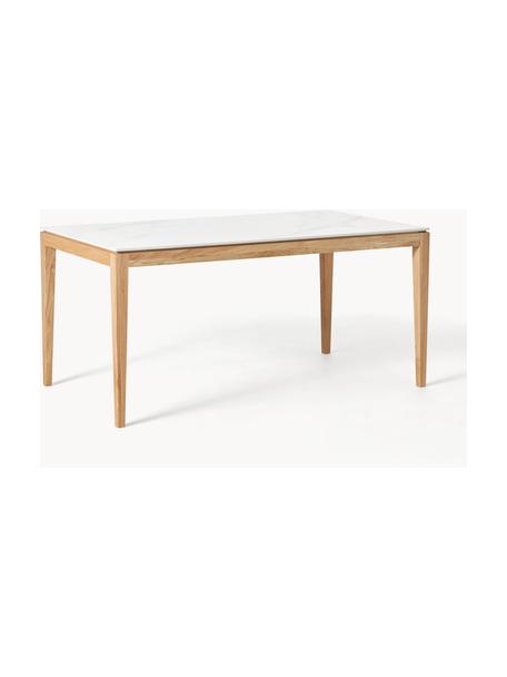 Table à manger aspect marbre Jackson, tailles variées, Bois de chêne, laqué, larg. 140 x prof. 90 cm