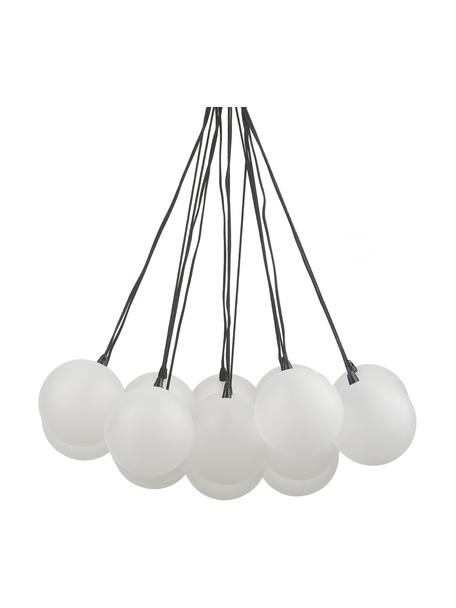 Závěsné svítidlo ze skla Lyna, Poloprůhledná, černá, Ø 55 cm, V 110 cm