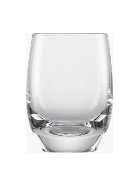 Křišťálové sklenice na pálenku For You, 4 ks, Tritanové křišťálové sklo

Vneste lesk křišťálového skla na svůj jídelní stůl! Sklo je výjimečně průhledné a těžké, což znamená, že působí hodnotně a zároveň dobře vypadá. Navíc filigránské výbrusy dělají každý kusu výjimečný kousek, který je praktický i krásný., Transparentní, Ø 5 cm, V 6 cm, 70 l