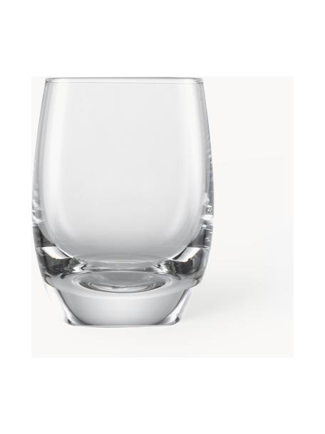 Kristall-Schnapsgläser For You, 4 Stück, Tritan-Kristallglas

Bring den Glanz von Kristallglas auf Deinen Esstisch! Das Glas ist aussergewöhnlich transparent und schwer, dadurch fühlt es sich wertig an und sieht gleichzeitig auch noch gut aus. Zudem machen die filigranen Schliffe jedes Stück zu einem besonderen It-Piece, das sowohl praktisch als auch schön ist., Transparent, Ø 5 x H 6 cm, 70 ml