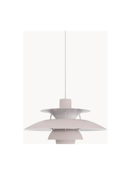 Lampada a sospensione PH 5, Paralume: metallo rivestito, Grigio chiaro, Ø 50 x Alt. 27 cm