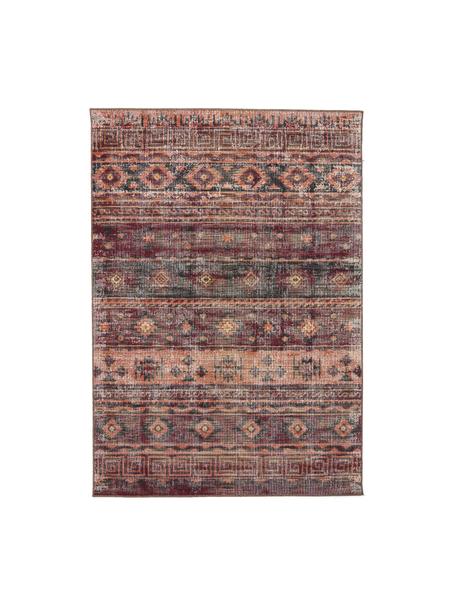 Tapis oriental extérieur intérieur Tilas Istanbul, 100 % polypropylène, Tons bruns, tons rouges, larg. 80 x long. 150 cm (taille XS)