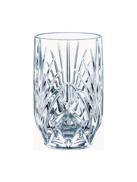 Kristall-Wassergläser Palais, 6 Stück, Kristallglas, Transparent, Ø 7 x H 12 cm, 270 ml