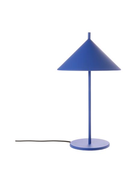 Stolová lampa Coby, Modrá, priehľadná, Ø 25 x V 48 cm