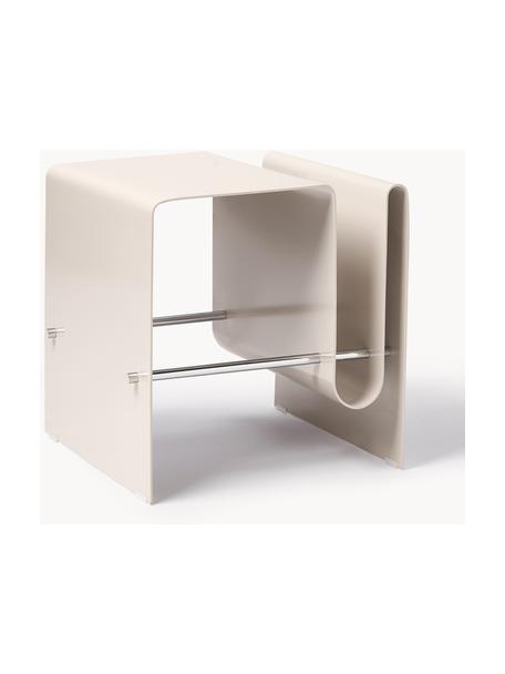 Metall-Beistelltisch Julia, Metall, pulverbeschichtet, Beige, B 50 x T 45 cm