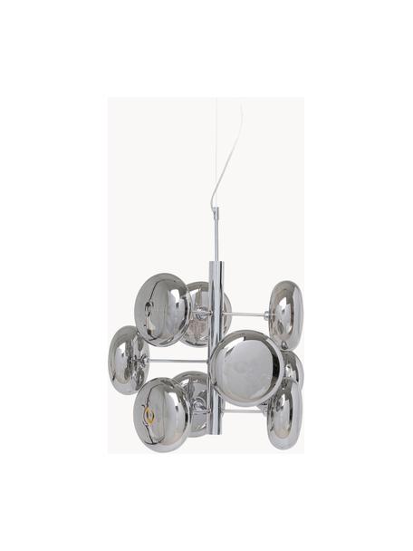 Lampada a sospensione Headlight, Paralume: vetro, Baldacchino: metallo rivestito, Struttura: metallo rivestito, Cromato, Ø 53 x Alt. 155 cm