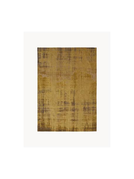 Alfombra con estampado abstracto Rialto, 100% poliéster, Ocre, mostaza, An 140 x L 200 cm (Tamaño S)