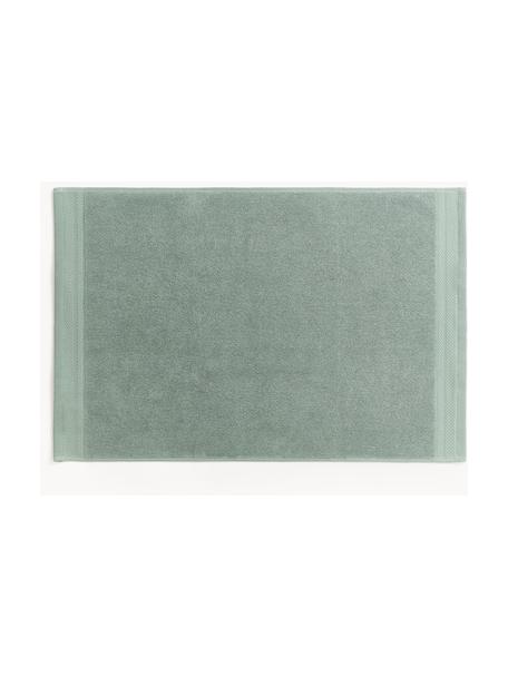 Tapis de bain antidérapant en coton bio Premium, 100 % coton bio certifié GOTS (GCL International, GCL-300517)
Qualité supérieure 750 g/m²

Le matériau est certifié STANDARD 100 OEKO-TEX®, ISO25189577 OETI, Vert sauge, larg. 50 x long. 70 cm